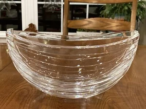 Gunnar Cyrén Firmado Orrefors Cristal Fruta Centro de mesa Cuenco Hoja Arca de Noé Barco - Imagen 1 de 24