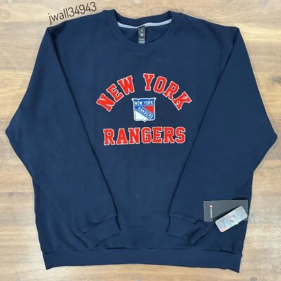 New York Rangers lululemon x NHL Men's Steady State Crew Crewneck Sweatshirt NEW - Image 1 of 4