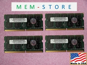 128GB 4x32GB DDR4-3200 ECC SODIMM RAM for ASRock Server Motherboard E3C256D4I-2T - Picture 1 of 1