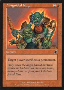 4X MISGUIDED RAGE RED SCOURGE MTG MAGIC NM X4 (yourdeckbuilder) - Picture 1 of 1