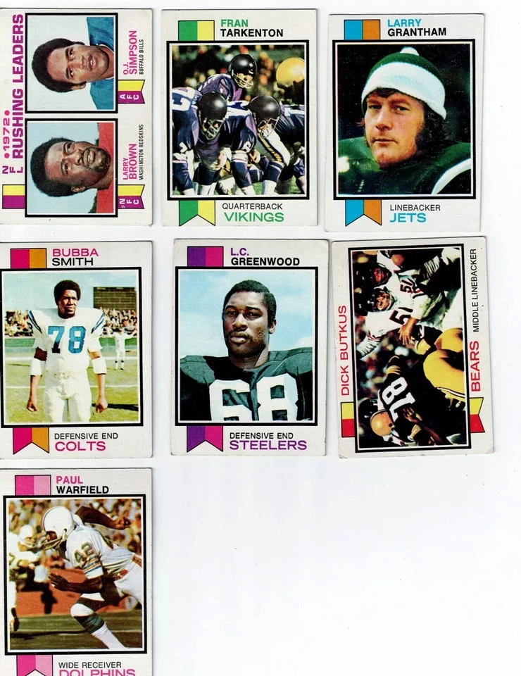 1973 Topps Football Cards - YOU PICK - Build Your Set - Image 1 of 1