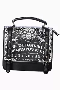 Lost Queen Ouija Board Gothic Satanic Satchel Crossbody Purse Bag BG7269BLK - Picture 1 of 4