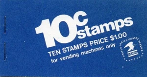 U.S. DEFINITIVE BOOKLET OF 10 SCOTT #BK124 1973 10ct JEFFERSON MEMORIAL MINT - Picture 1 of 2