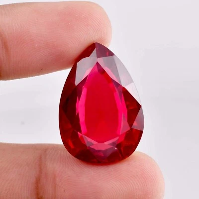 20 x 14 mm Flawless Mozambique Blood Red Ruby 20.50 Ct (GIT Certified) Gemstone - Image 1 of 4