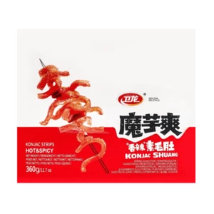 WeiLong Latiao,Spicy Gluten, 魔芋爽,魔芋丝,Wei Long Konjac 20 Sachets / 360g Chinese S - Picture 1 of 7