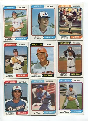 R - 1974 Topps 27 card lot: Pat Dobson, John Odom, Alan Foster, etc. NO DUPS! - Image 1 of 4