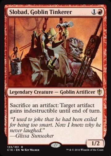SLOBAD GOBLIN TINKERER Commander 2016 MTG Red - Goblin Rare - Image 1 of 1