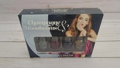 Paquete de 4 mini de laca Morgan Taylor champán y rayos de luna de 0,17 oz cada uno Foto 1 de 3