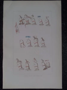 Lakota Oglala Indian Roster Dakota Territory 1886 Original Print 6 - Picture 1 of 1