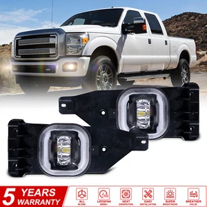 2005 2006 2007 For Ford F-250 F-350 F-450 Super Duty LED Halo Driving Fog Lights - Picture 1 of 12