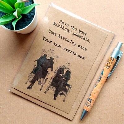 Funny Taskmaster Birthday card - greg davies and alex horne - Image 1 of 3