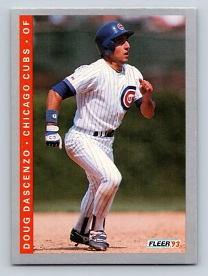 Doug Dascenzo 1993 Fleer #376 Chicago Cubs - Image 1 of 2