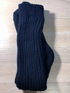 HOOTERS Girl Uniform Halloween Costume Thick SLOUCH SOCKS Extra Long XL BLACK - Picture 1 of 3