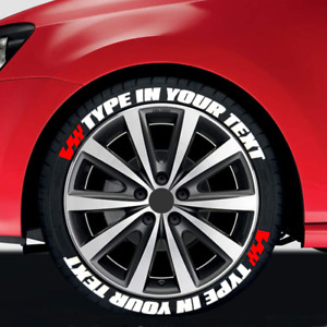 Permanent Tire Lettering Custom Text Sticker 1.06" For 14"-22" Tires Quality