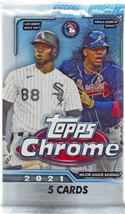 2021 Topps Chrome Baseball Blaster Pack (4 Karten) - Bild 1 von 4