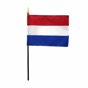 12 Netherlands Dutch Desk Parade Flags Mounted 4"x6" Annin # 210099 USA Priority - Picture 1 of 1