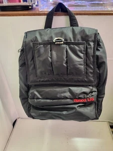 Fiorucci Italy Black Lightweight Mini Backpack Bag Pockets Adjustable Pre-owned - Picture 1 of 15