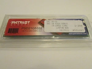 PATRIOT PSD2165332 DESKTOP MEMORY / RAM BX E 5 - Picture 1 of 3