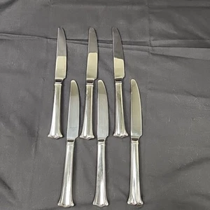 Reed & Barton Radiance Set di 6 coltelli da tavola in acciaio inox lucido lucido - Foto 1 di 5