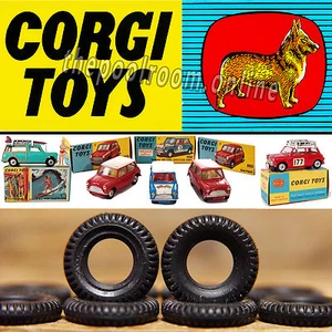 CORGI TOYS - 12mm Round Tread for 1950/60’s small hub cars, minis etc X 20 TYRES - Picture 1 of 1