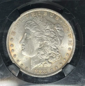 1885-O MORGAN SILBER DOLLAR ~ NGC MS 63 ~ SCHÖNE MÜNZE ~ 25 JAHRE JUBILÄUM - Bild 1 von 4