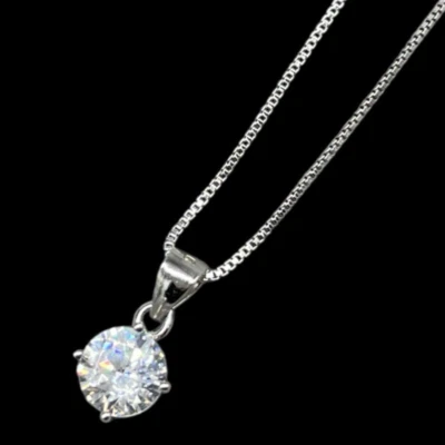 COLLANA PUNTOLUCE ARGENTO 925 FIRMATA GIOJA FEMMINILE CON LACCETTO E CIONDOLO - Immagine 1 di 4