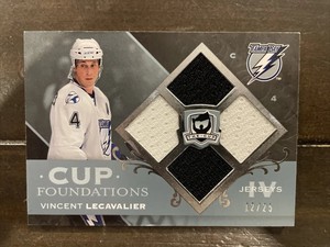2007 Upper Deck The Cup Foundations Jerseys Patch /25 Vincent Lecavalier