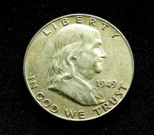 1949 Franklin Half Dollar - Picture 1 of 2