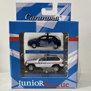 CARARAMA 1/72 JUNIOR RESCUE 2x MILITARY GENDARMERIE & POLICE VEHICLES BOXED - Picture 1 of 1