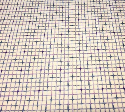 Little Darlings BTY Sillier Than Sally P&B Textile Purple Plaid on White - Image 1 of 3