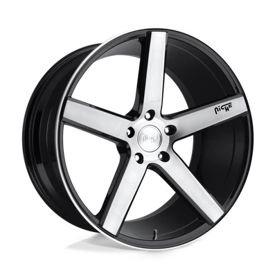 Juego de 4 ruedas cepilladas 19x8,5 M124 Niche Milan negro brillante 5x4,5 (35 mm) Foto 1 de 4