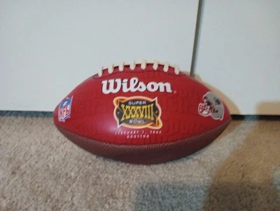 New England Patriots Super Bowl 38 mini Wilson fútbol con envío gratuito Foto 1 de 4