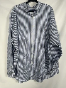 Polo Ralph Lauren Shirt Men's 4XB Blue Pinstripe Flesh Pony - Picture 1 of 8