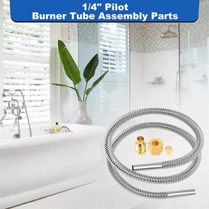 1Pcs 24Inch 1/4 OD Flexible Pilot Burner Hose for Robertshaw Baso Gas Valves - Picture 1 of 9