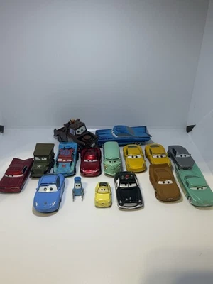 Disney Pixar Cars Vehicles Mattel Diecast Loose Mixed Lot Of 16 - Image 1 of 4