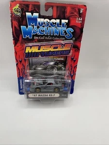 Muscle Machine Die cast '97 Mazda RX-7 T03-56 Muscle Tuners 1:64 Scale Gray - Picture 1 of 14