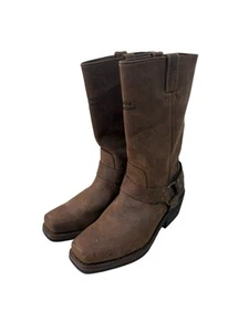 Harley Davidson Damen 85360 Hustin Harness Stiefel Größe 10 Braun Wildleder Leder - Bild 1 von 11