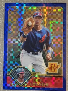 T184 ERIC CROZIER 2003 Topps Chrome X-FRACTOR XFRACTOR REFRACTOR 12/25 INDIANS - Picture 1 of 2