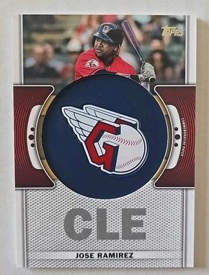2023 Topps Series 1 - Team Logo Commemorative Patches Jose Ramirez #TLP-JRA - Image 1 of 4