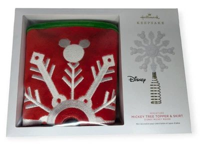 Hallmark Keepsake Disney Miniatura Mickey Mouse Árbol Topper y Falda - Nuevo en Caja Foto 1 de 4