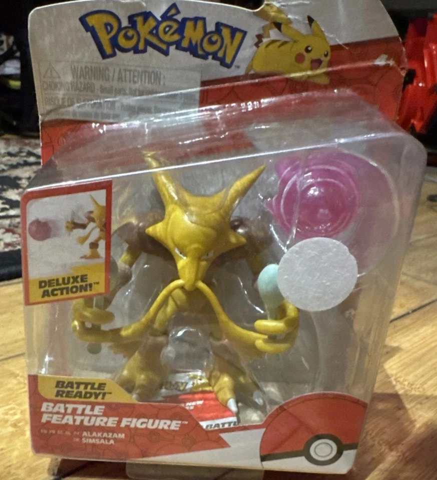 Figura Alakazam Pokemon Battle Feature Psychic Blast 2023 NUEVA EN CAJA 4" Foto 1 de 1