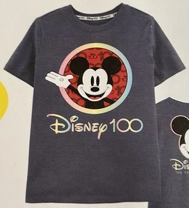 NEW Disney 100 Kids Unisex Character Licensed Graphic T-Shirt Size 5/6 - Picture 1 of 5
