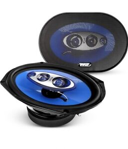 Pyle 6x9" 400W 4-Way Car Coaxial Audio Speakers 130W RMS Blue PL6984BL