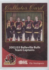2002 Belleville Bulls Team Issue 2002-03 Captains Cody McCormick Adam Paiement