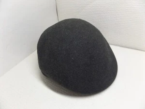 Country Gentleman Men's L Wool Charcoal Lite Felt Newsboy Cabbie Gatsby Cap L - Picture 1 of 3