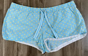 Womens Juniors Xhilaration Lightweight Thin Sleep Lounge Shorts Polka Dot sz L - Picture 1 of 4