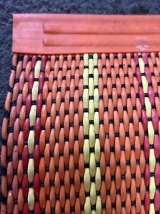 Vintage Australian Supacord MCM Plastic rug runner Mat 165 X 90cm - Picture 1 of 8
