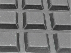 13mm Square Laptop Computer Rubber Feet  3M Adhesive Back  3mm T 40 Feet/Sheet - Picture 1 of 7