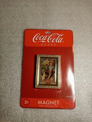 Vintage Coca Cola Brand Picture In Frame Magnet New Lot 7 - Image 1 of 4