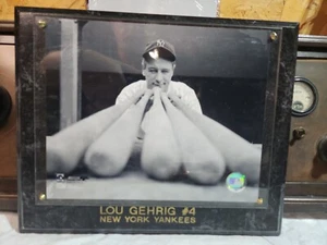 LOU GEHRIG #4 New York Yankees Cooperstown Collection 8x10 Photo Plaque Wall MLB - Picture 1 of 9